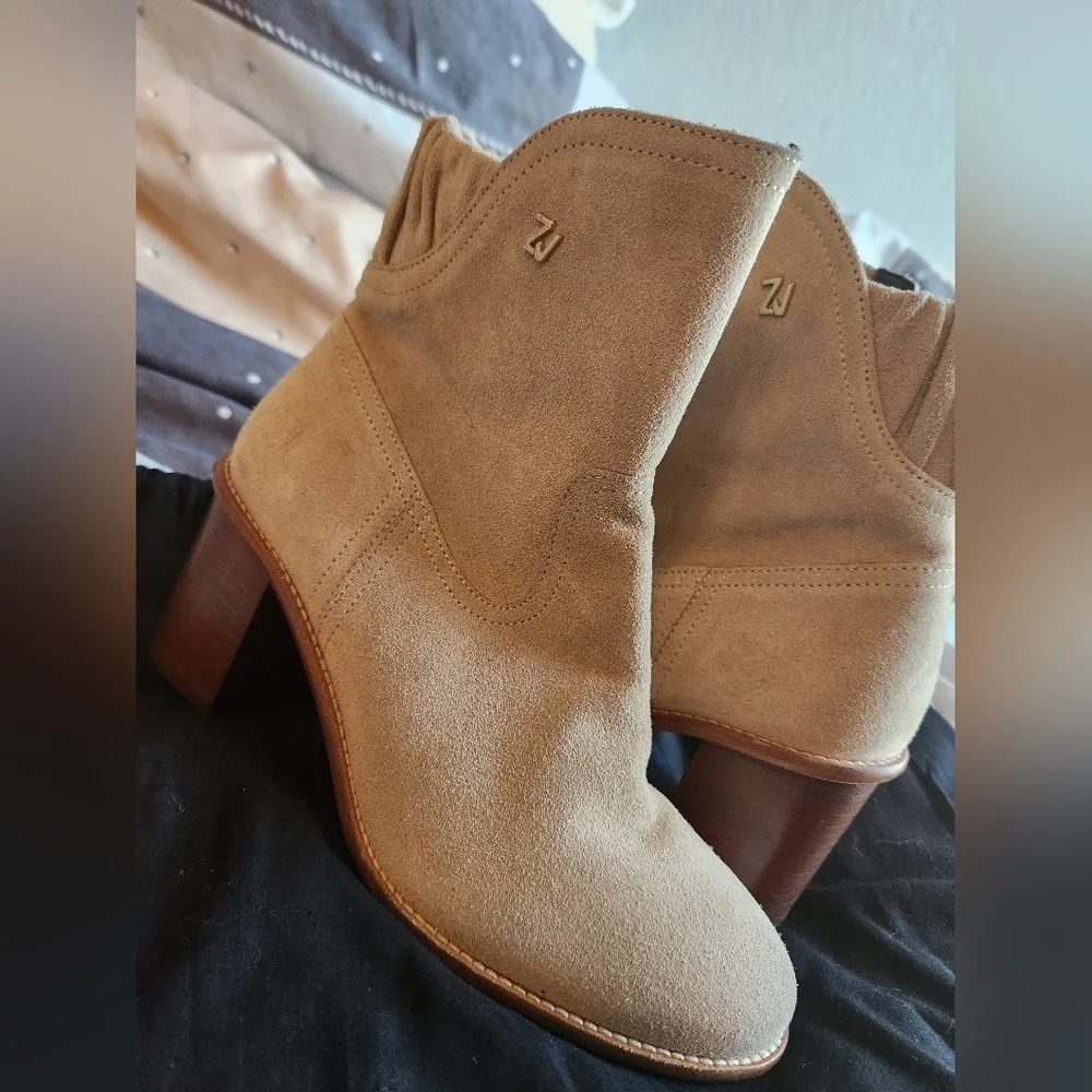 Zadig & Voltaire Lena Suede Ankle Boots Size 7.5